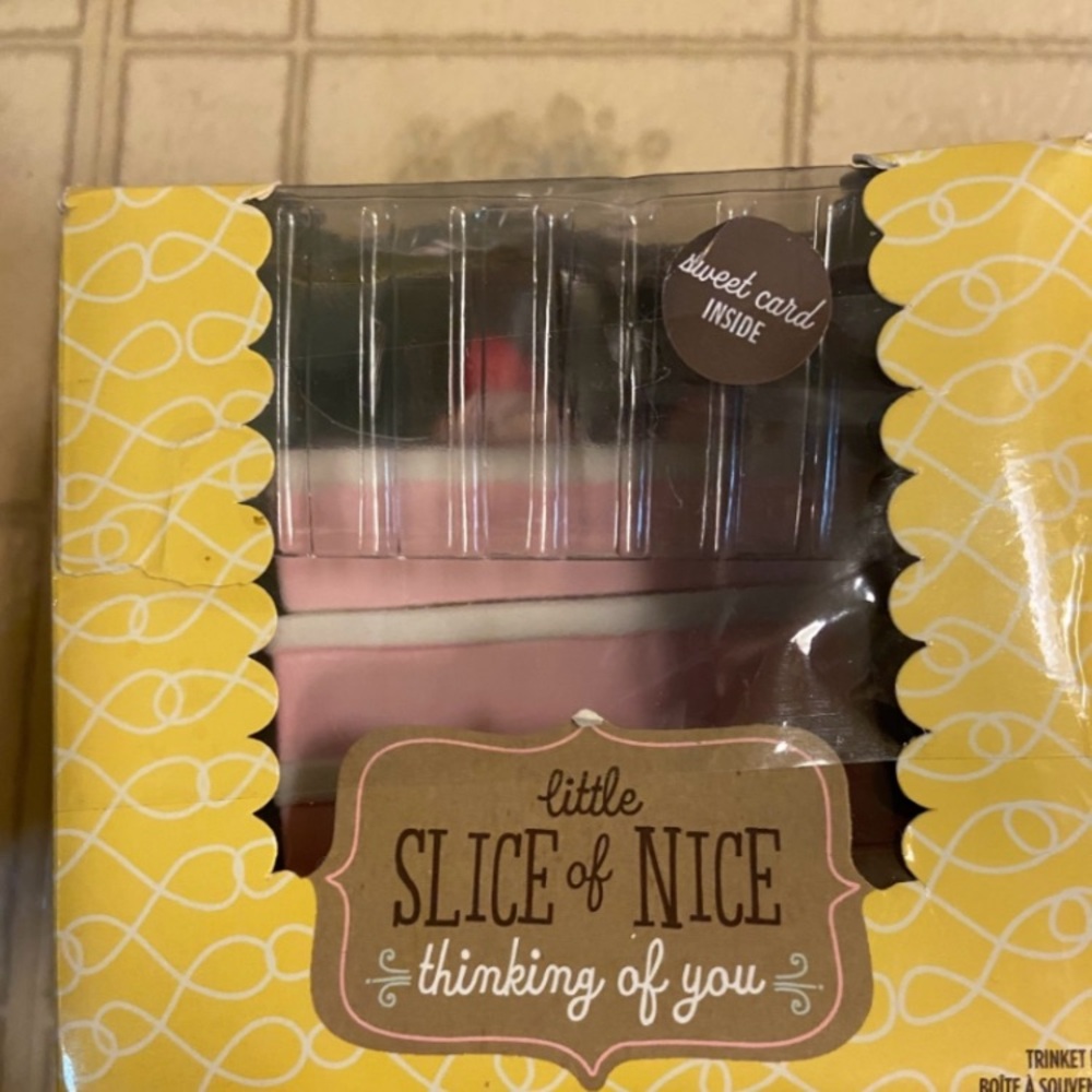 Little Slice of Nice ceramic cake slice Trinket Box